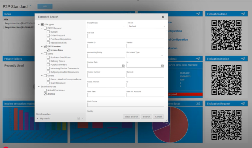 screenshot of easy archive